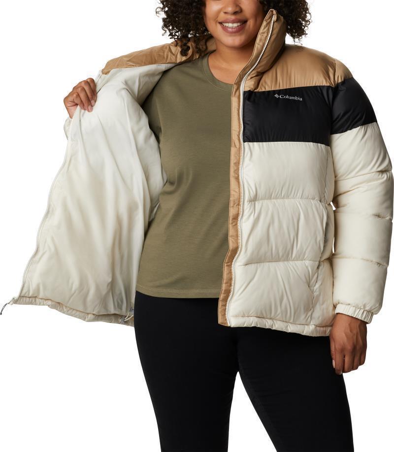 Puffect Color Blocked Jacket - Plus - Womens - Chalk / Black / Beach 4