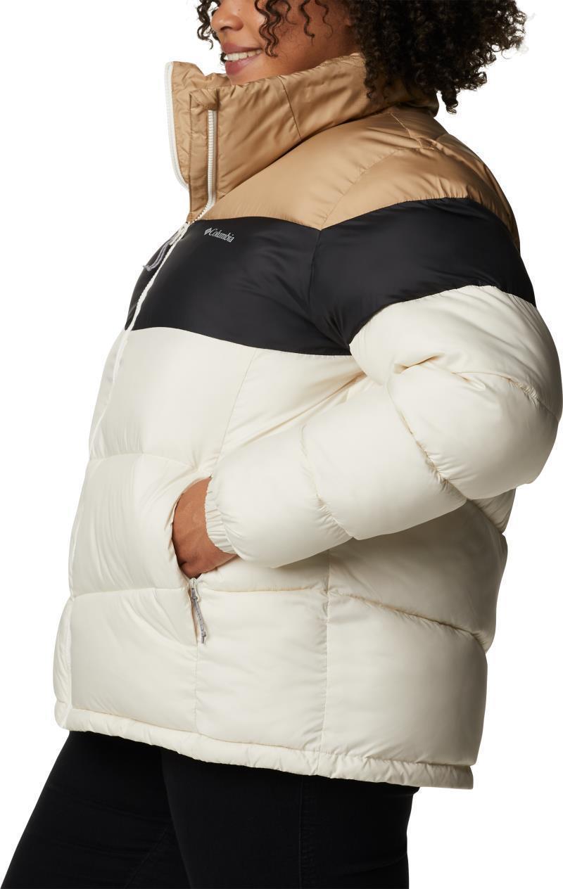Puffect Color Blocked Jacket - Plus - Womens - Chalk / Black / Beach 5