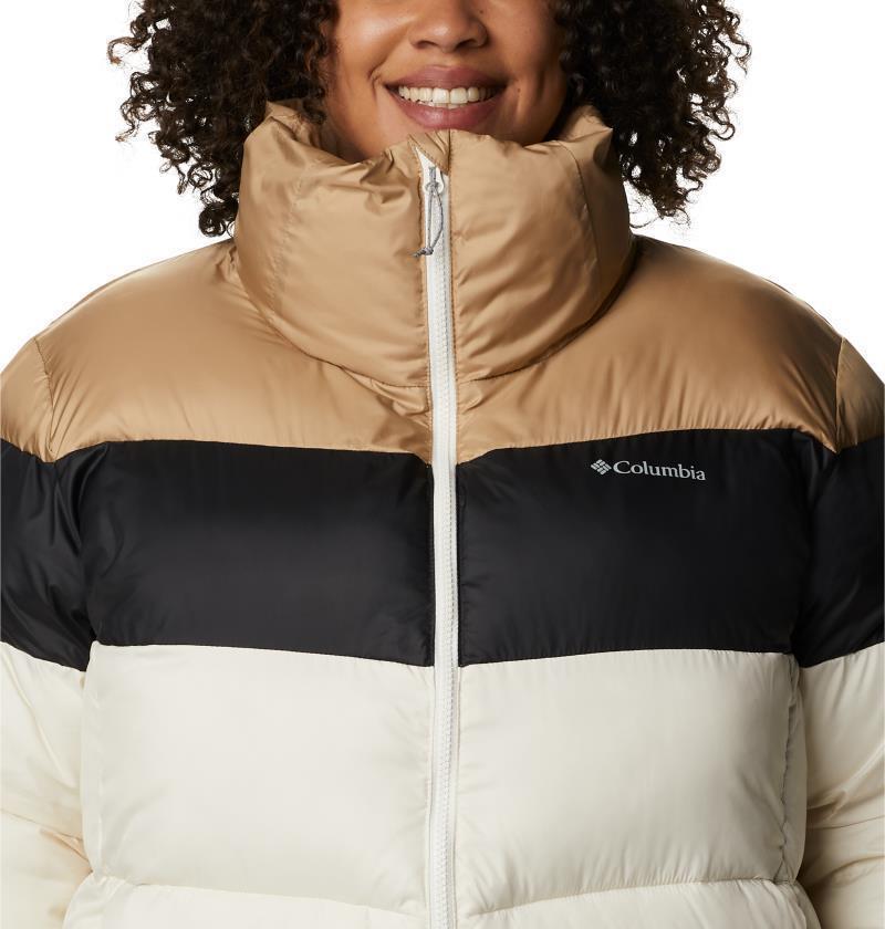 Puffect Color Blocked Jacket - Plus - Womens - Chalk / Black / Beach 6