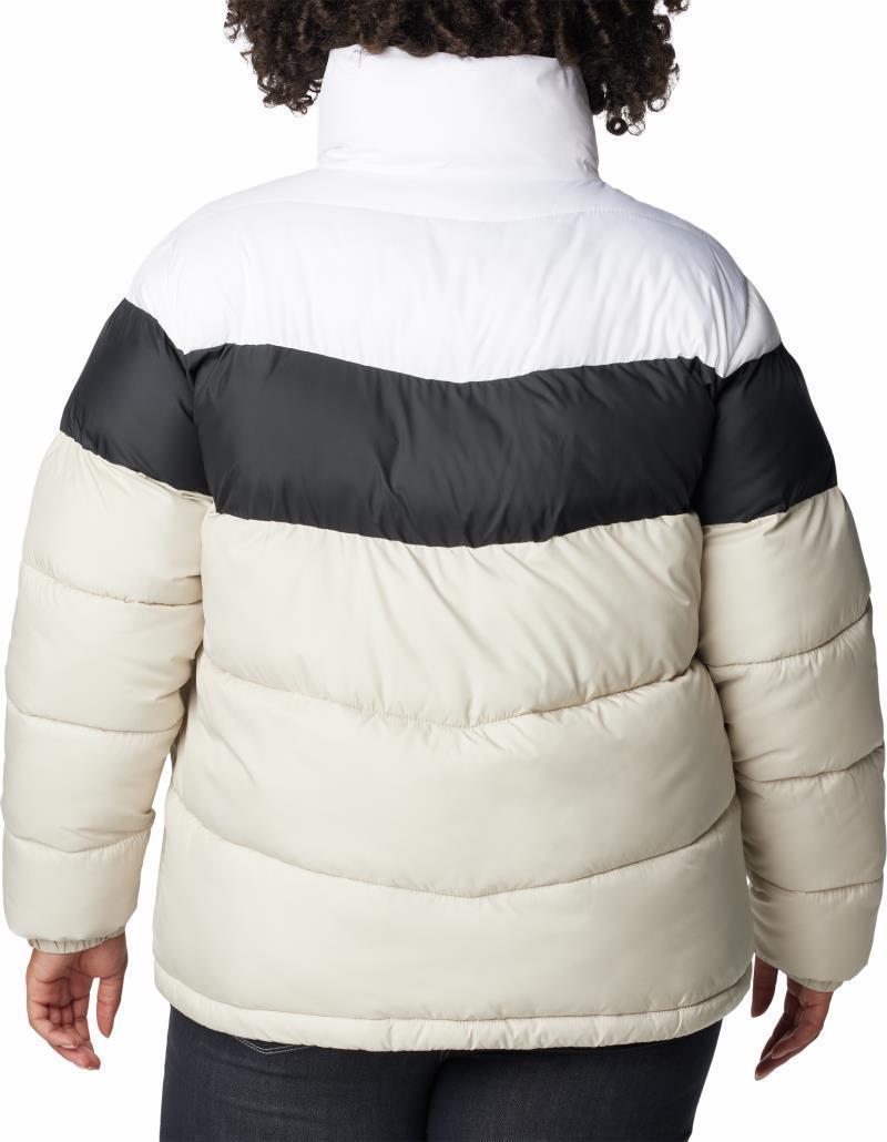 Puffect Color Blocked Jacket - Plus - Womens - Dark Stone / Black / White 2