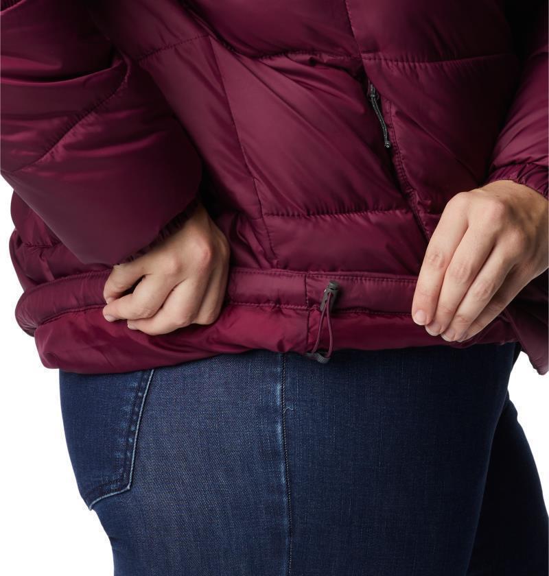 Puffect Color Blocked Jacket - Plus - Womens - Marionberry / New Cinder / Shark 7