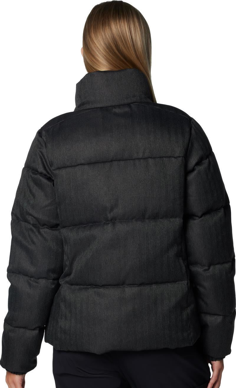 Puffect Herringbone Jacket, Extended - Womens - Black Herringbone 2