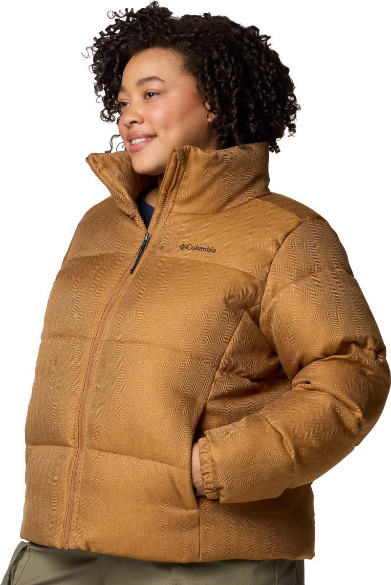 Puffect Herringbone Jacket, Extended - Womens - Camel Brown Herringbone 2