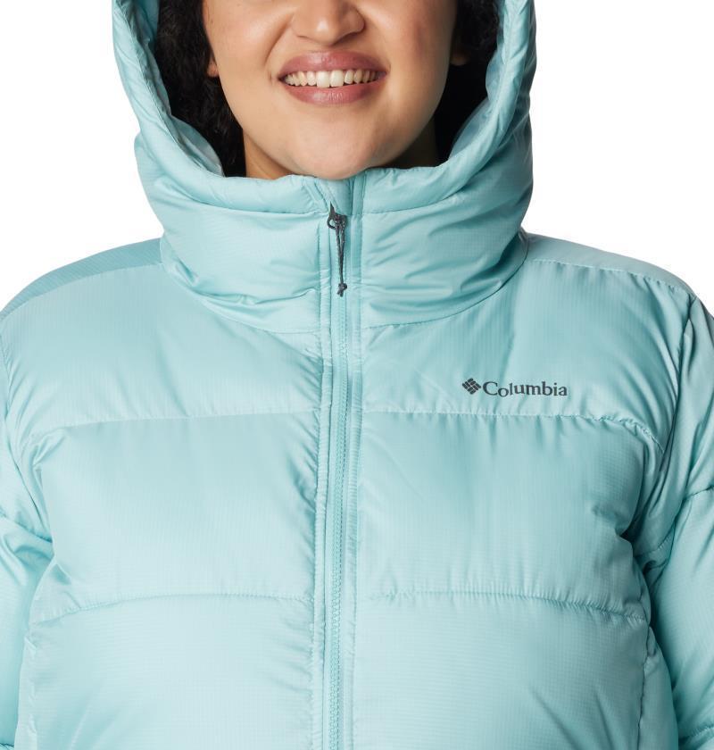 Puffect Long Jacket - Plus - Womens - Aqua Haze 6