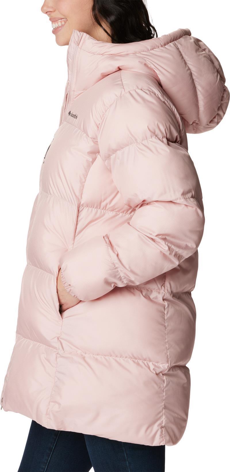 Puffect Mid Hooded Jacket - Womens - Dusty Pink 4