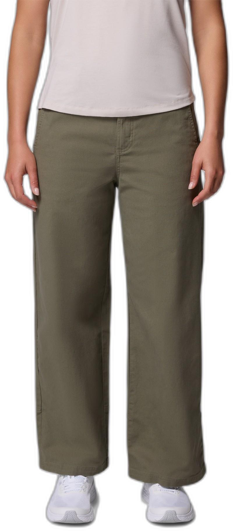 ROC Wide Leg Pants, Long - Womens - stone green 1
