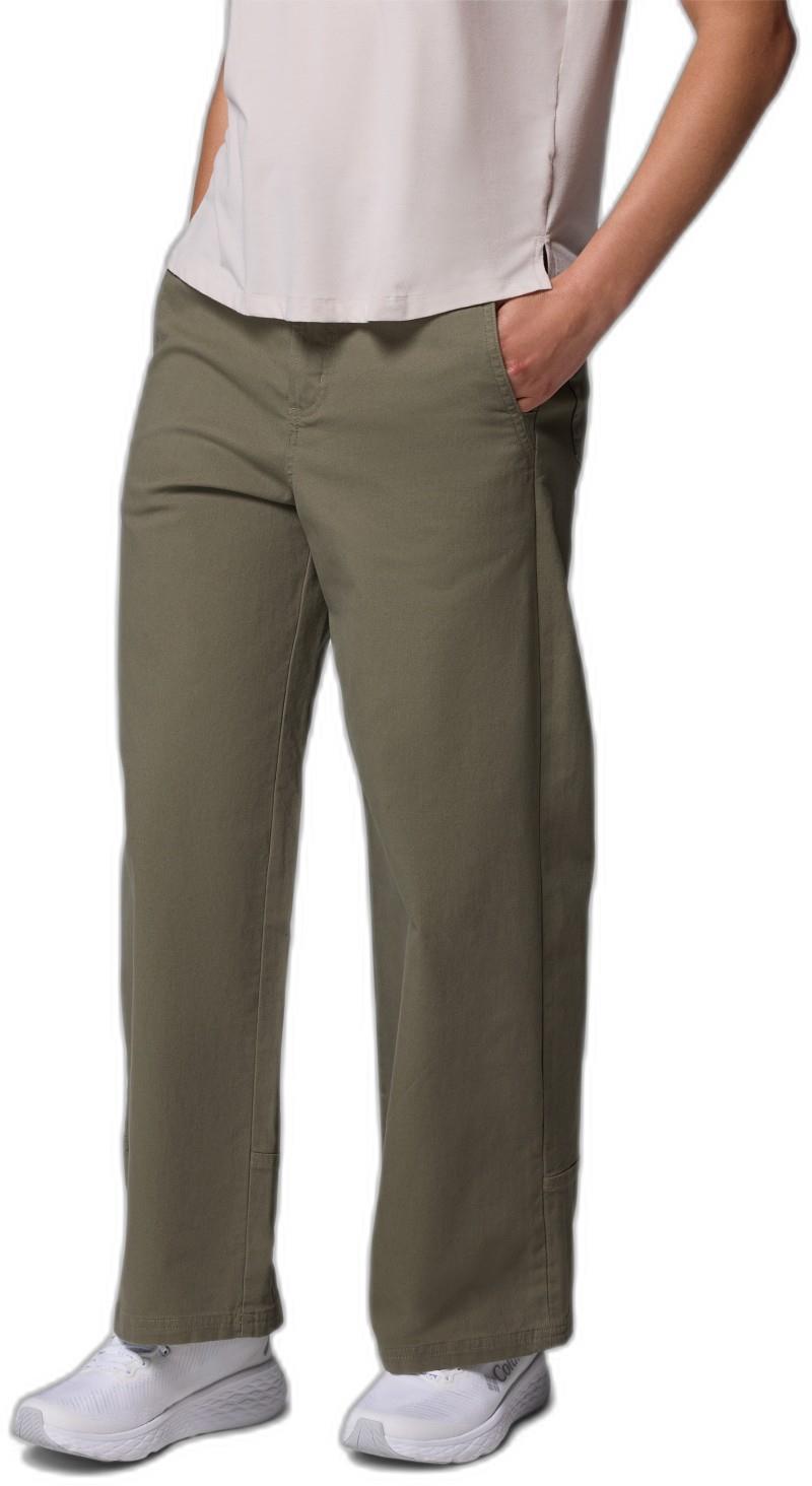 ROC Wide Leg Pants, Long - Womens - stone green 1