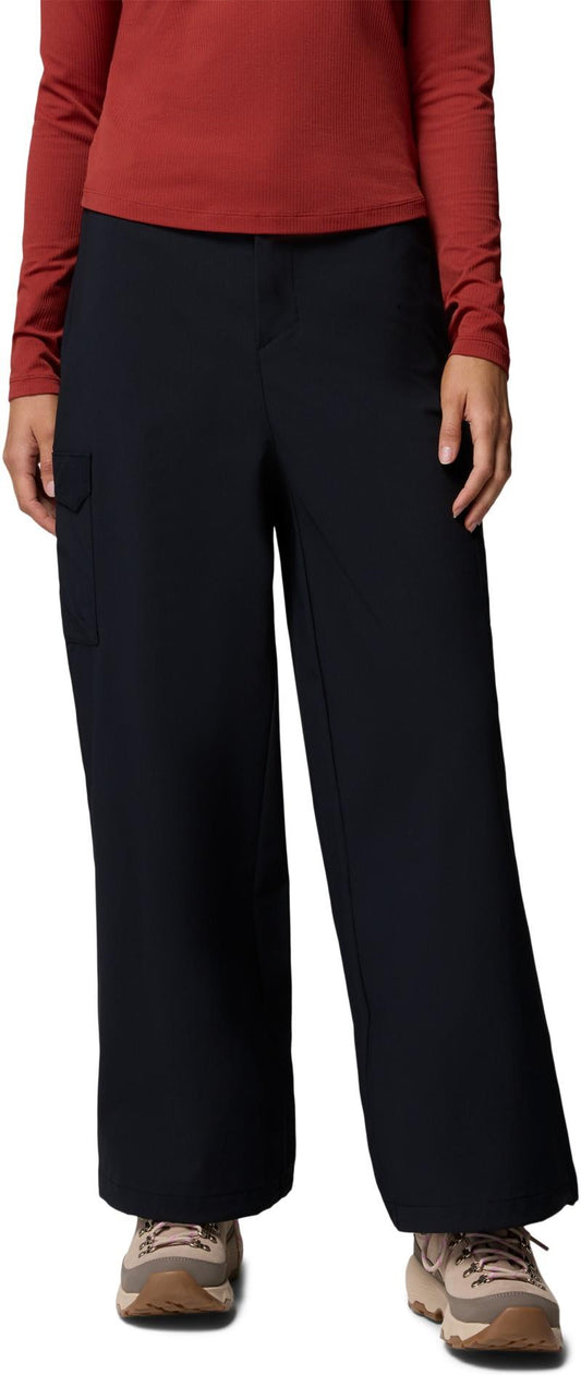 Rail To Trail Wide Leg Pants, Reg - Womens - black 1