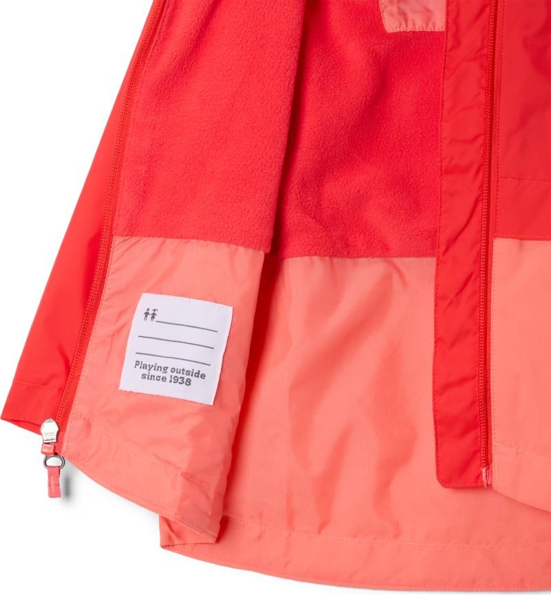 Rain-Zilla II Jacket - Toddler Girls - poppy red / hot coral 1