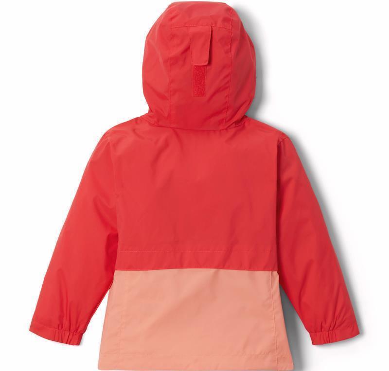 Rain-Zilla Jacket - Toddler Girls - Red Hibiscus / Coral Reef 2