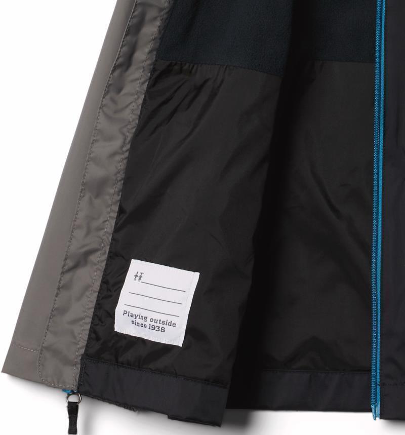 Rain-Zilla Jacket - Youth Boys - Black / City Grey 3