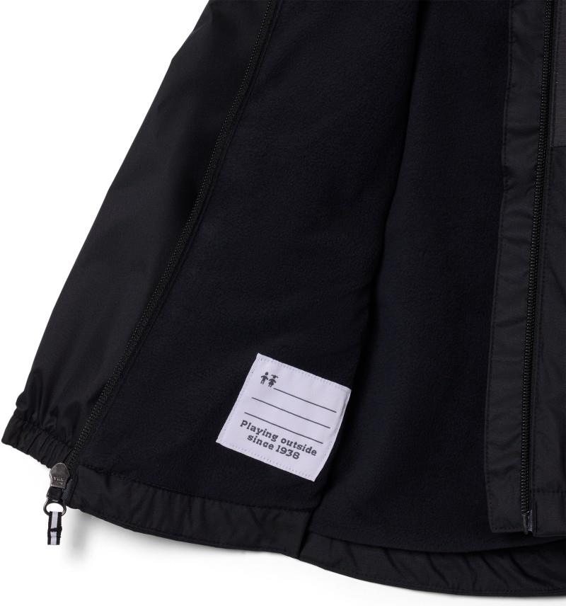 Rainy Trails III Fleece Lined Jacket - Toddler Girls - black 1