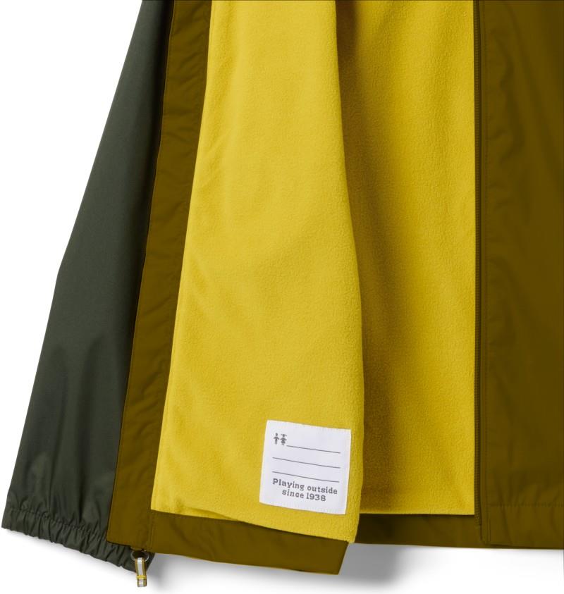 Rainy Trails III Fleece Lined Jacket - Youth Boys - mossy green / antique moss / greenscape 1