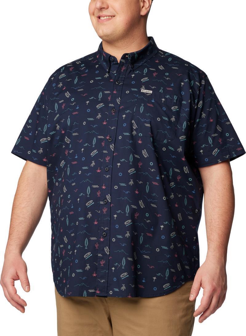 Rapid Rivers Printed SS Shirt, Extended - Mens - Collegiate Navy Explorer 1