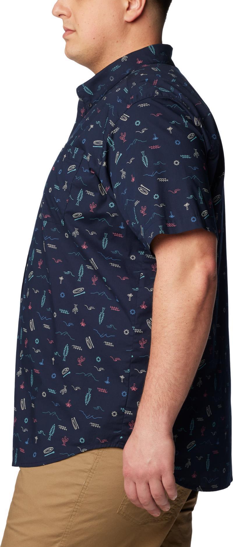 Rapid Rivers Printed SS Shirt, Extended - Mens - Collegiate Navy Explorer 4