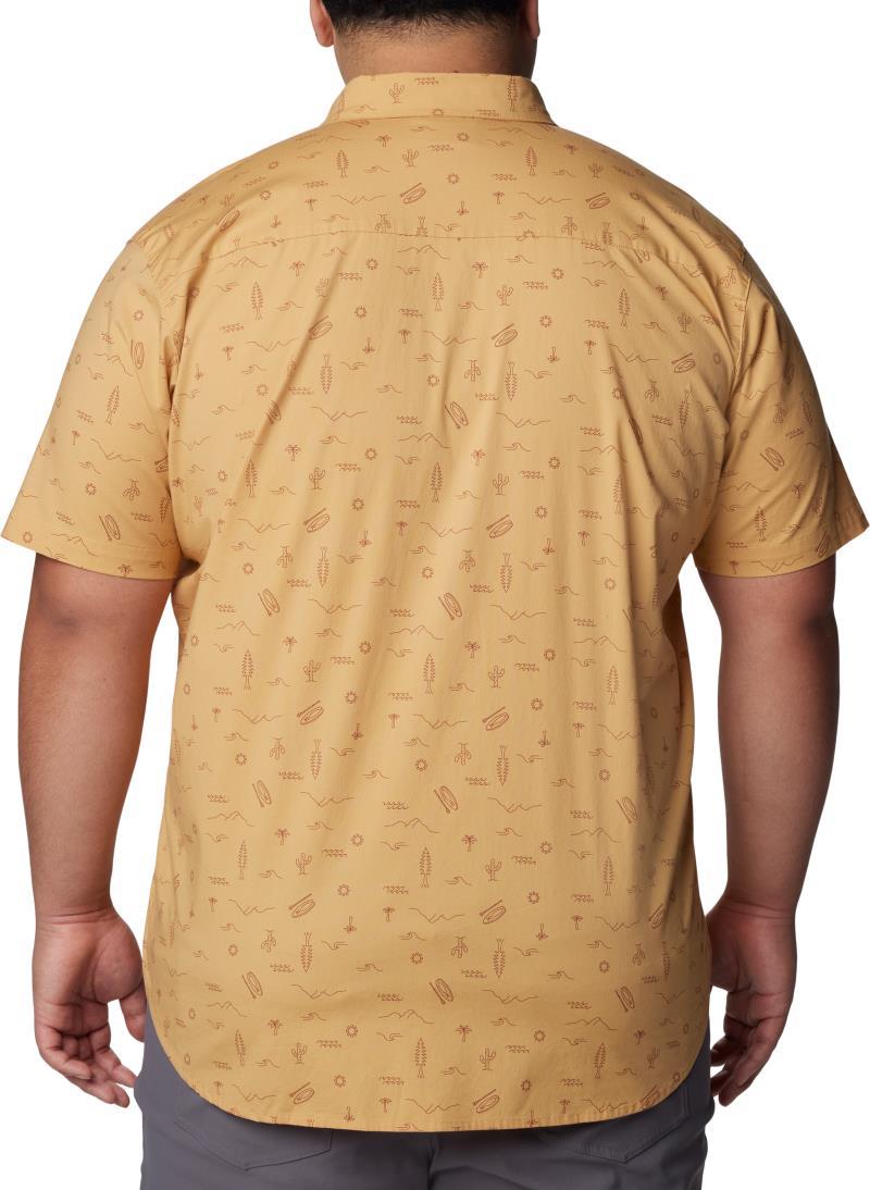 Rapid Rivers Printed SS Shirt, Extended - Mens - Light Camel Explorer 2