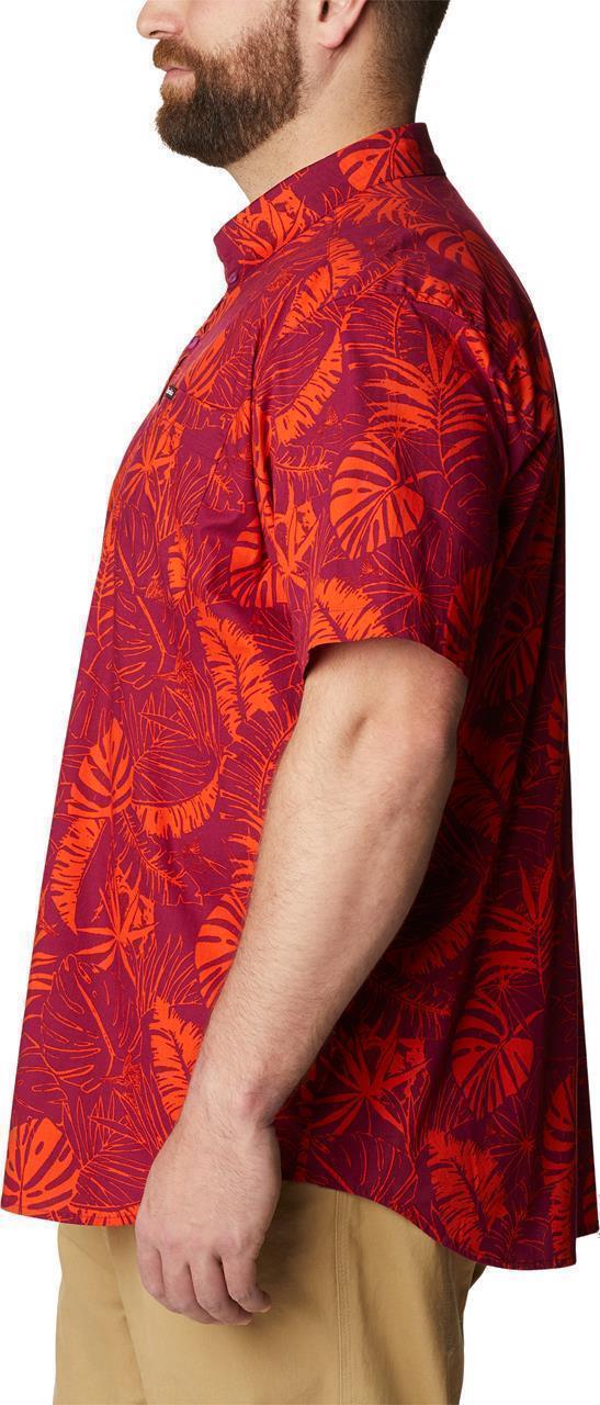 Rapid Rivers Printed SS Shirt, Extended - Mens - Red Onion King Palms 4