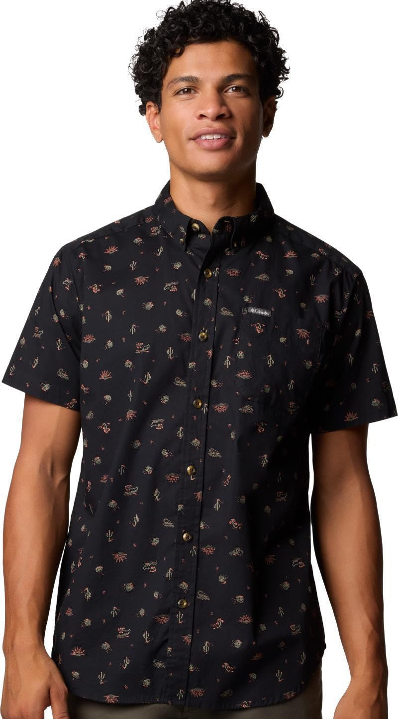 Rapid Rivers Printed SS Shirt, Extended - Mens - black deserted 1
