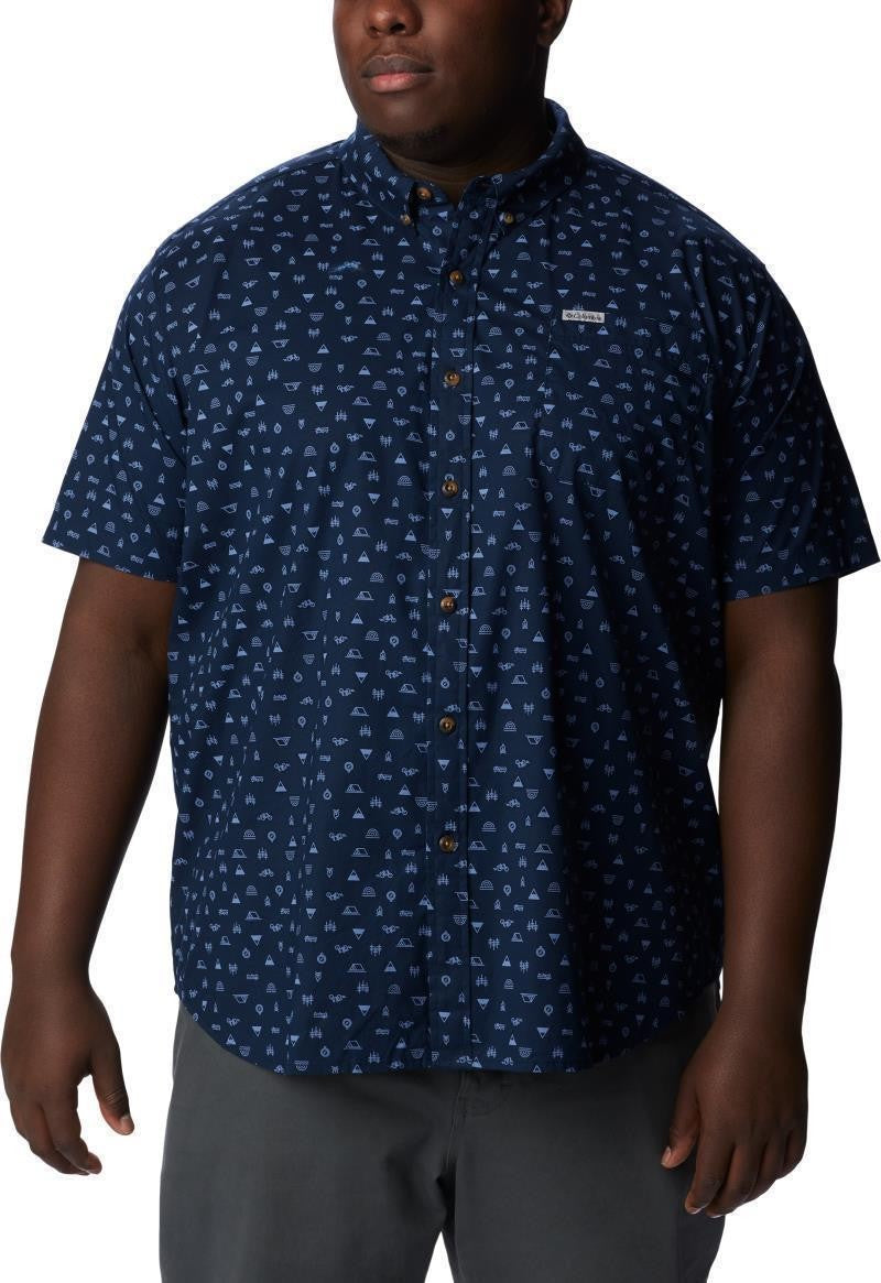 Rapid Rivers Printed SS Shirt, Extended - Mens - collegiate navy camp icon 1