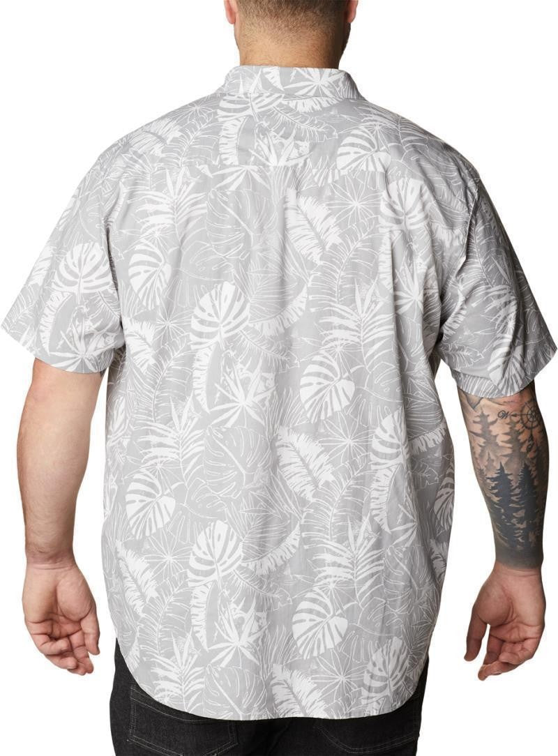 Rapid Rivers Printed SS Shirt, Extended - Mens - columbia grey king palms 1