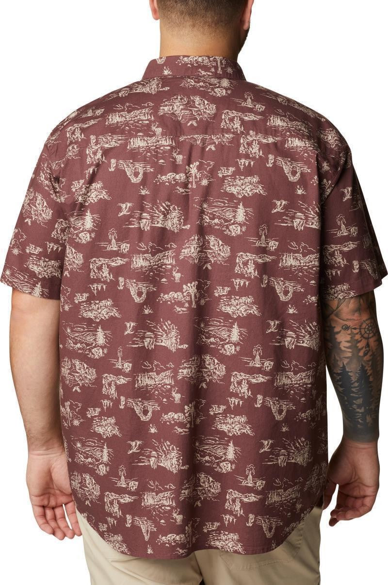 Rapid Rivers Printed SS Shirt, Extended - Mens - light raisin park trip 1