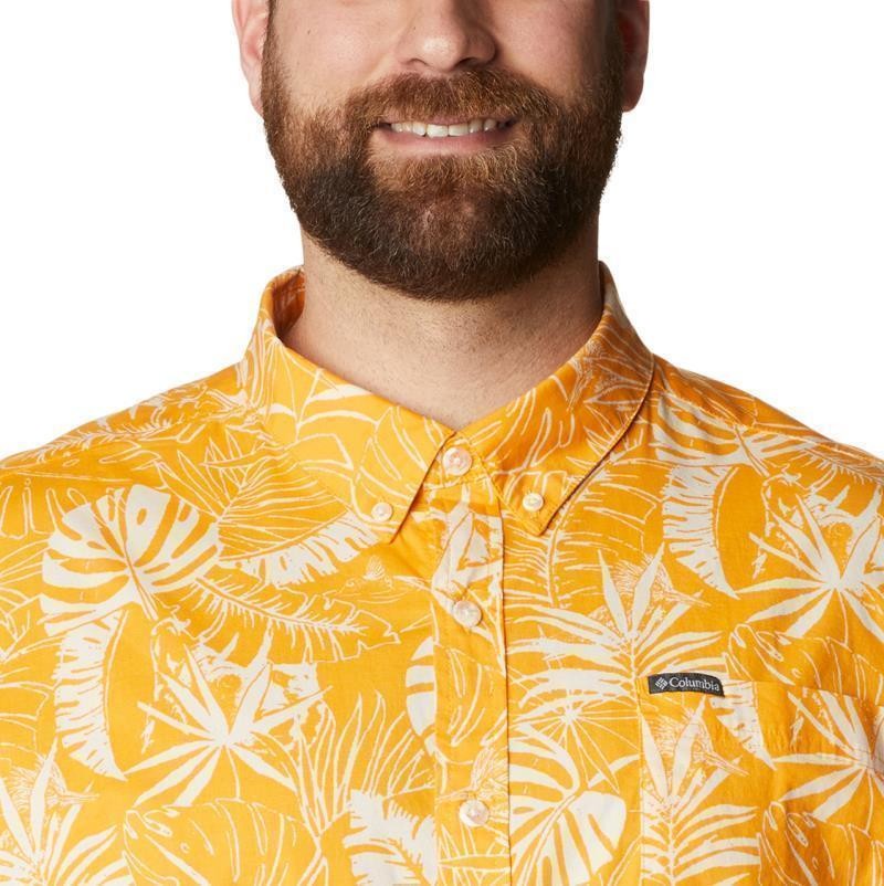 Rapid Rivers Printed SS Shirt, Extended - Mens - mango king palms 1