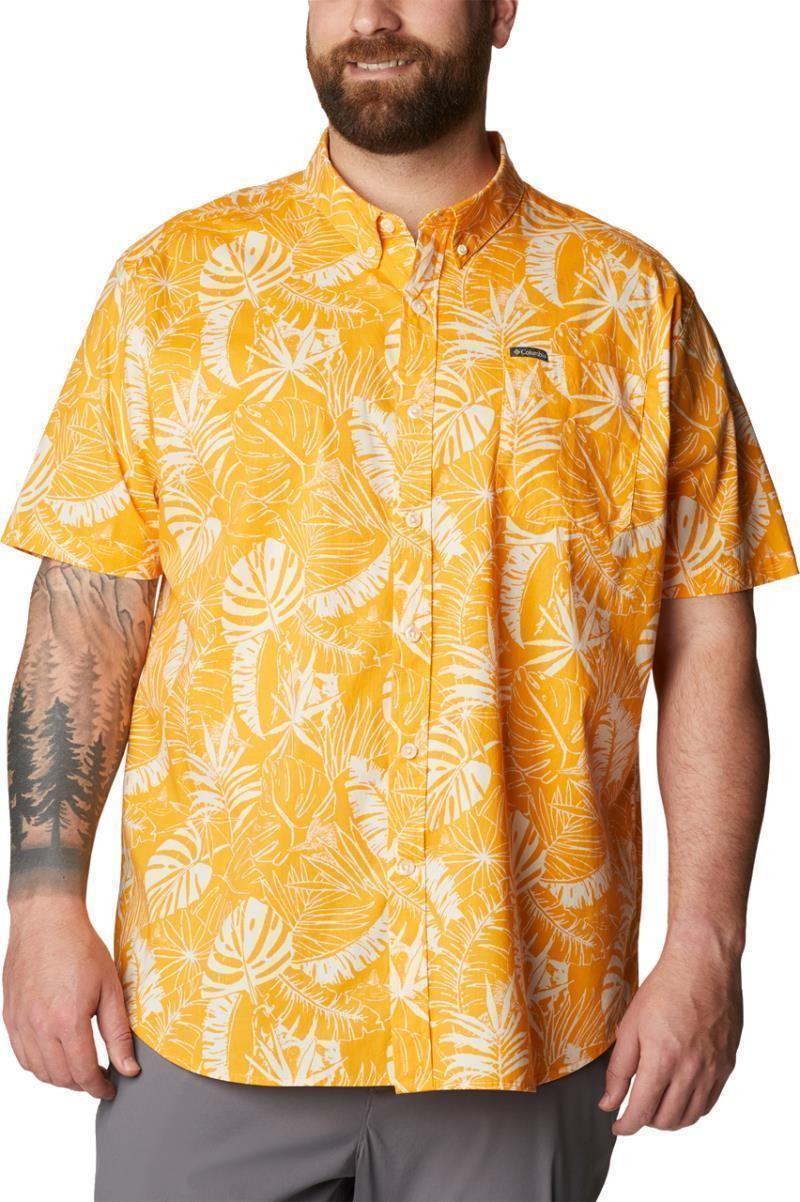 Rapid Rivers Printed SS Shirt, Extended - Mens - mango king palms 1
