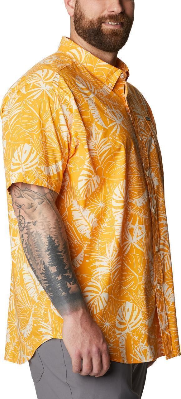 Rapid Rivers Printed SS Shirt, Extended - Mens - mango king palms 1