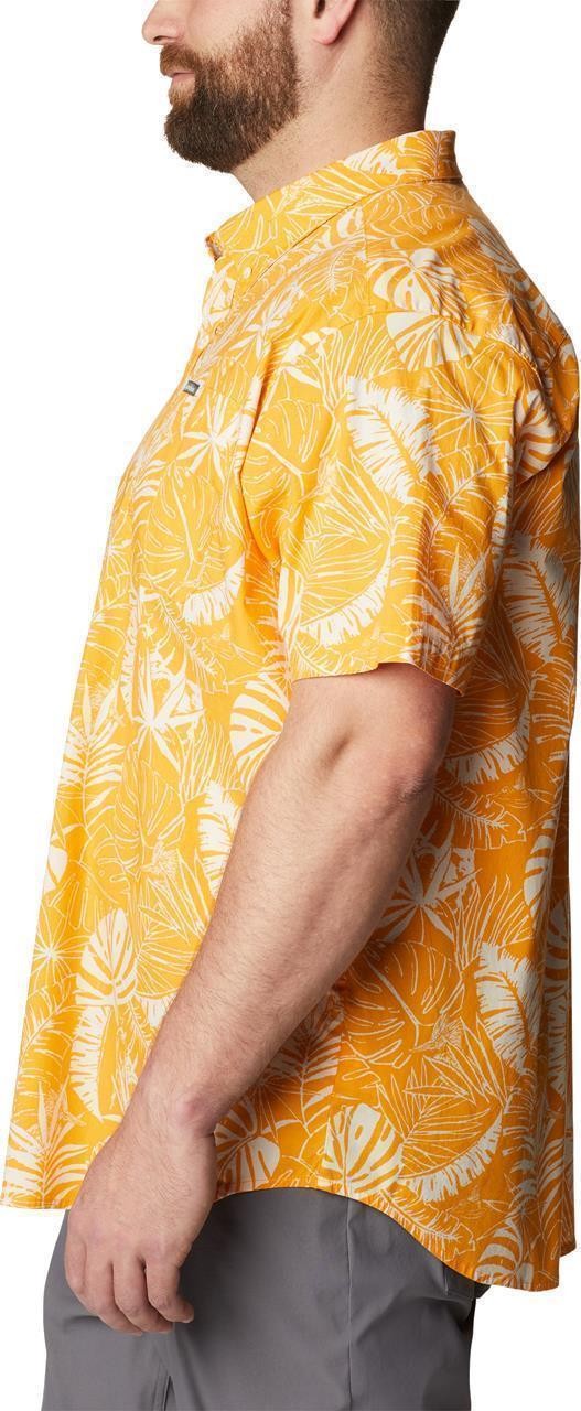 Rapid Rivers Printed SS Shirt, Extended - Mens - mango king palms 1