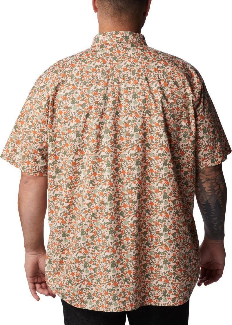 Rapid Rivers Printed SS Shirt, Extended - Mens - peach blossom mini biscus 1