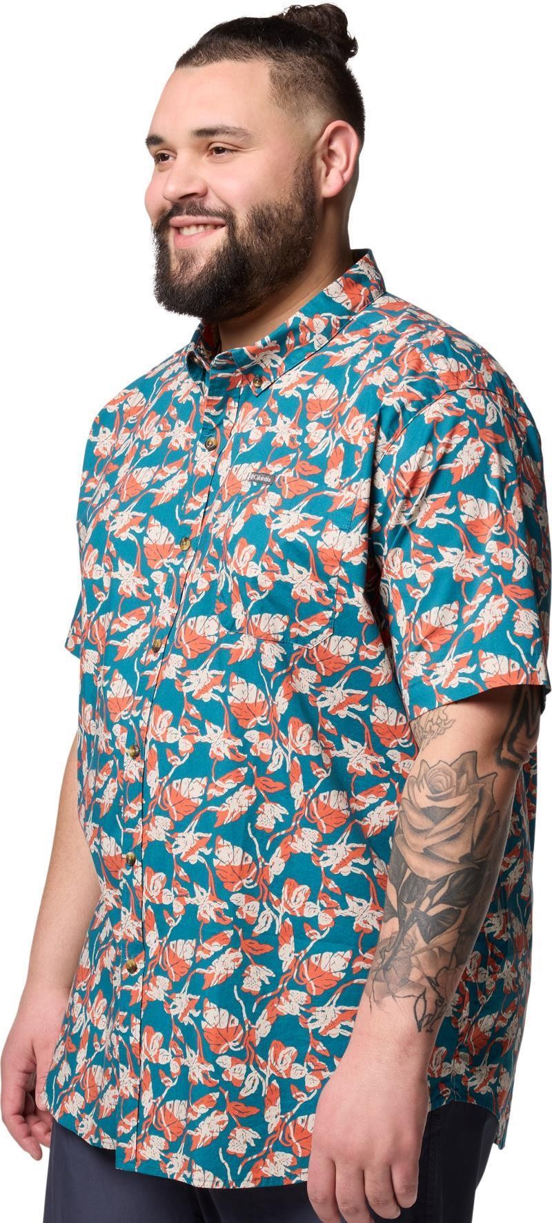 Rapid Rivers Printed SS Shirt, Extended - Mens - river blue vined 1