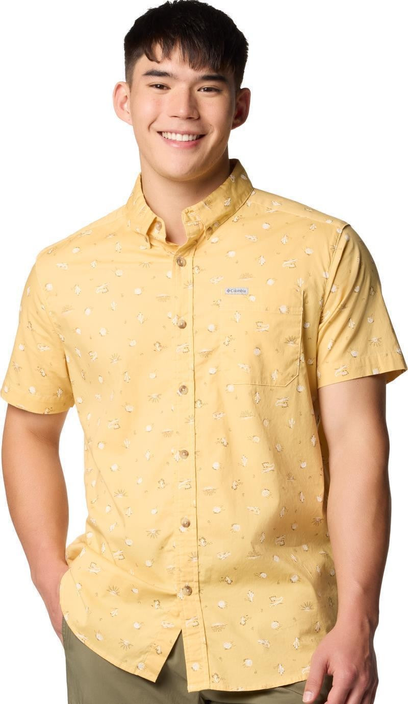Rapid Rivers Printed SS Shirt, Extended - Mens - sand dune deserted 1