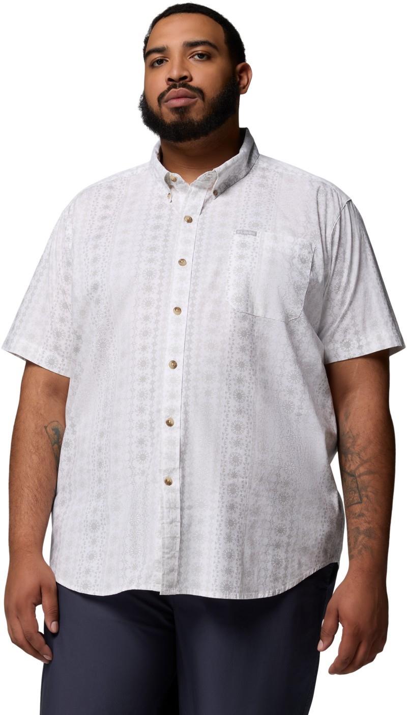 Rapid Rivers Printed SS Shirt, Extended - Mens - white / wildflower 1