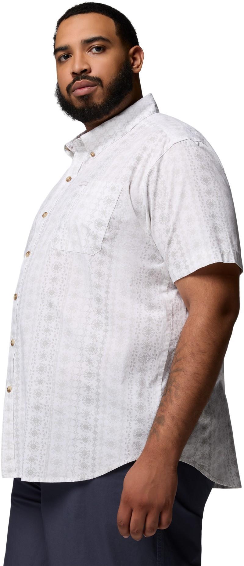 Rapid Rivers Printed SS Shirt, Extended - Mens - white / wildflower 1
