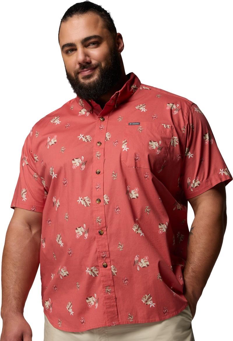 Rapid Rivers SS Shirt, Printed, Extended - Mens - washed red / macaws 1