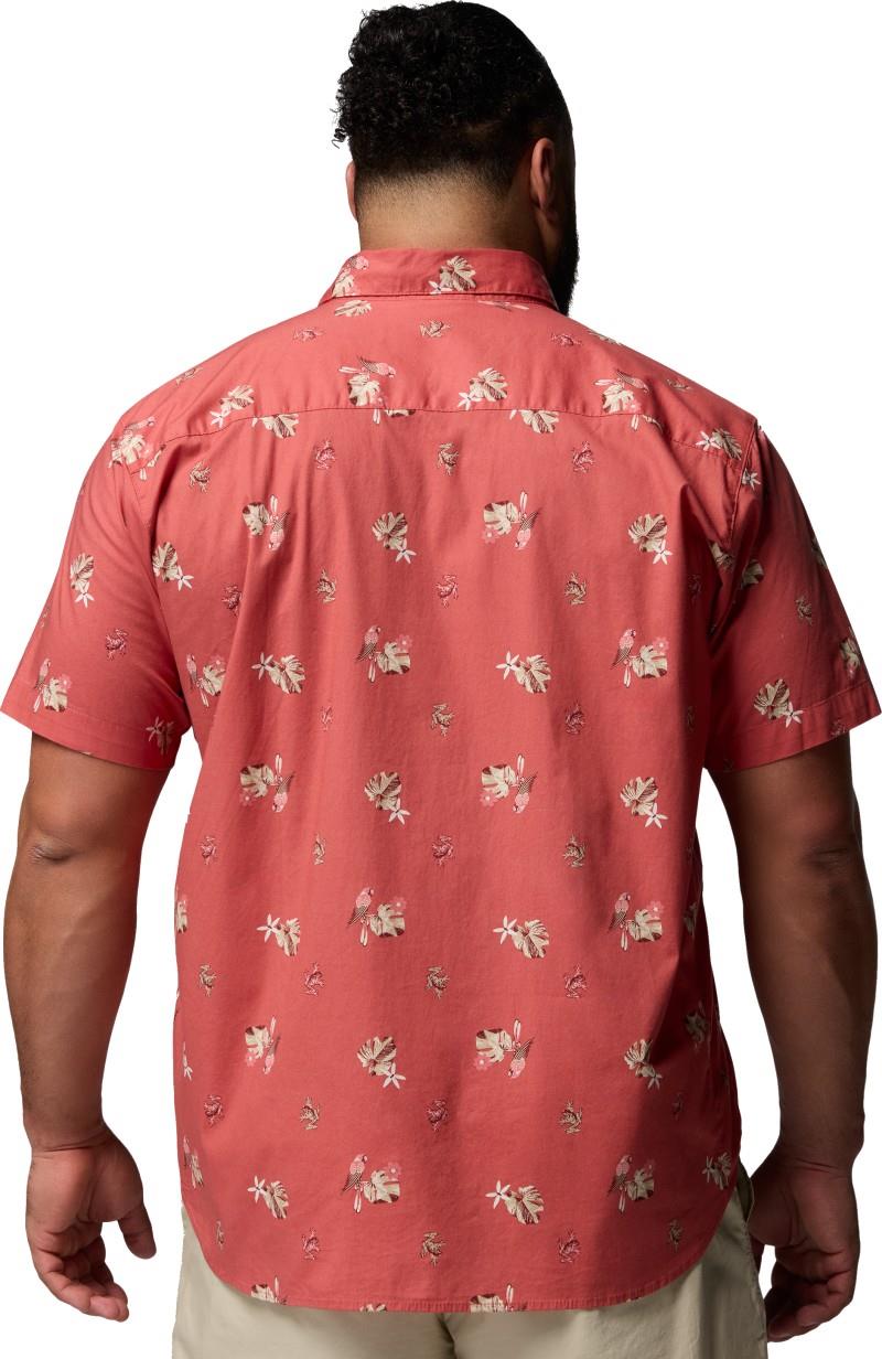 Rapid Rivers SS Shirt, Printed, Extended - Mens - washed red / macaws 1