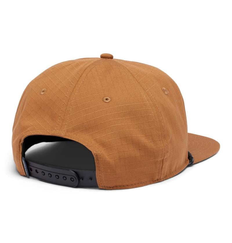 Ratchet Strap Snap Back - camel brown / columbia mountains 1