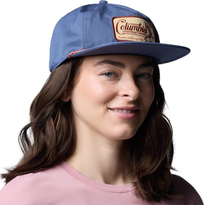 Ratchet Strap Snap Back - dark mountain / west fish 1
