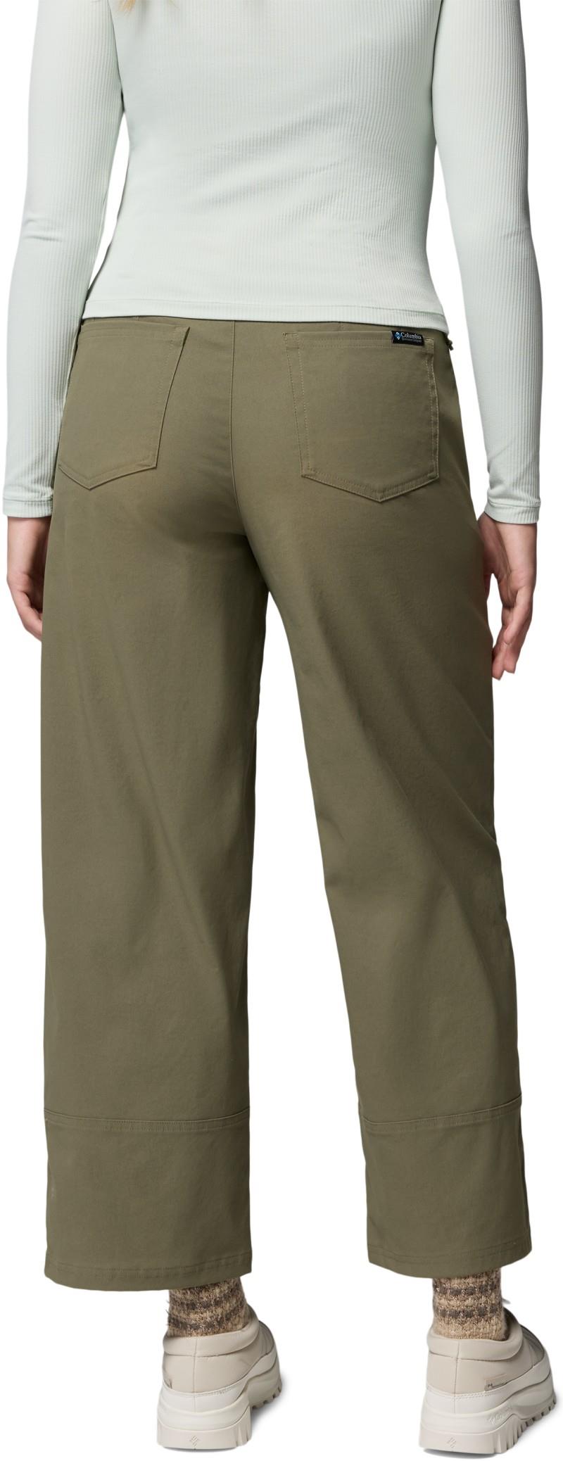 Roc Tech Wide-Leg Pants, Long - Womens - stone green 1