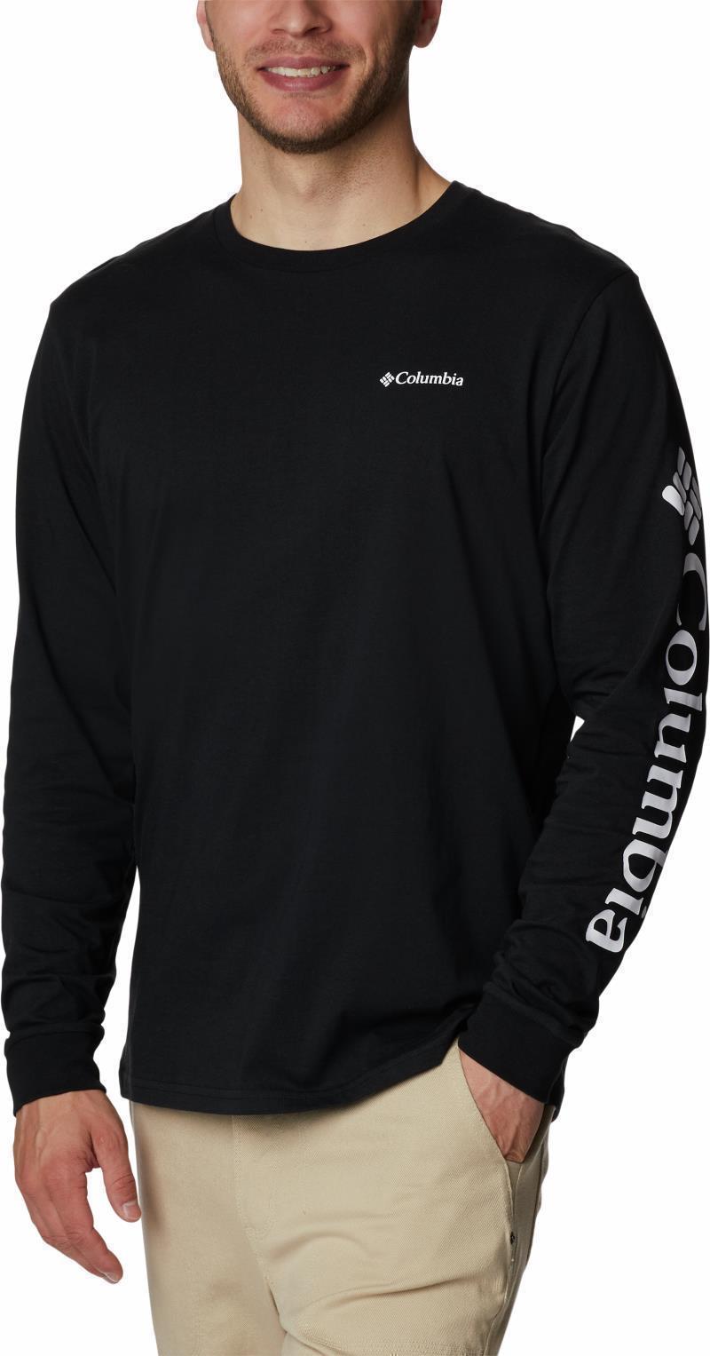 Rockaway River Graphic LS Tee - Mens - black / white logo 1