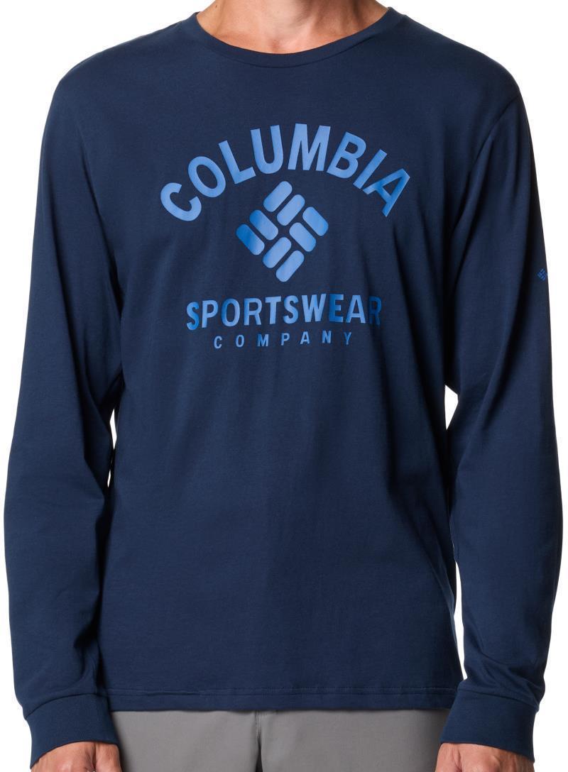 Rockaway River Graphic LS Tee - Mens - collegiate navy / athletic arch 1