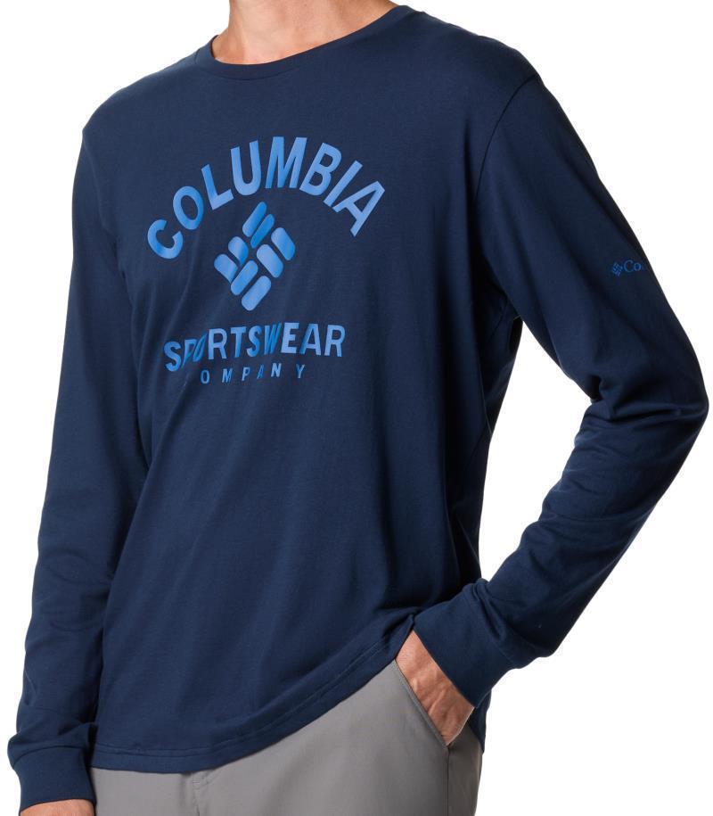 Rockaway River Graphic LS Tee - Mens - collegiate navy / athletic arch 1