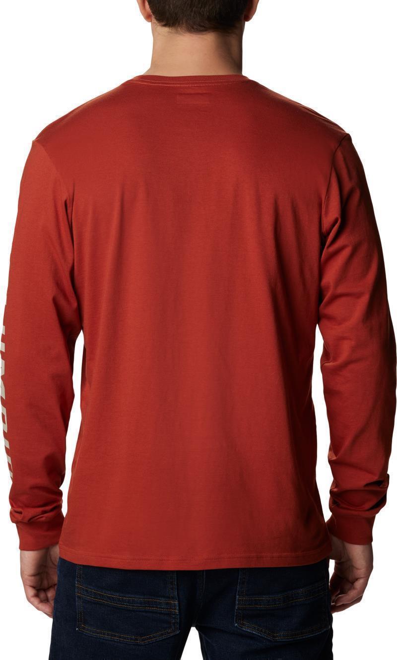 Rockaway River Graphic LS Tee - Mens - warp red / csc blocked vertical logo 1