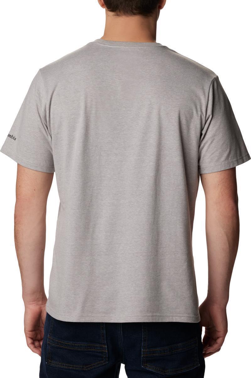 Rockaway River Graphic SS Tee, Tall - Mens - columbia grey heather / college life graphic 1