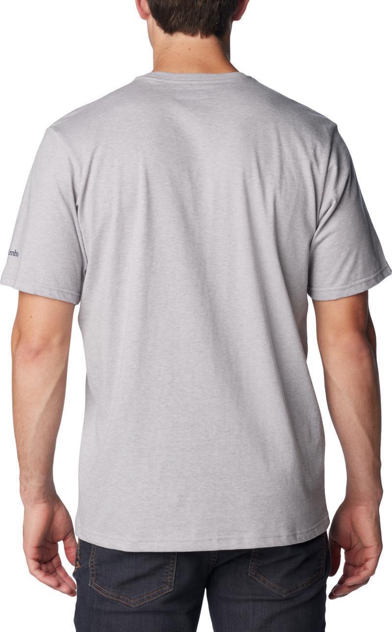 Rockaway River Graphic SS Tee, Tall - Mens - columbia grey heather / scripted scene 1