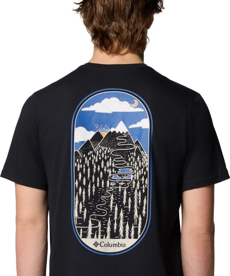Rockaway River Graphic SS Tee - Mens - black / winding wonder 1