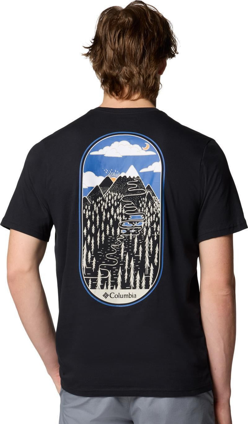 Rockaway River Graphic SS Tee - Mens - black / winding wonder 1