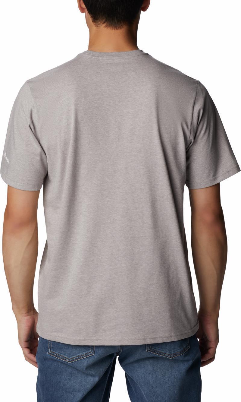 Rockaway River Graphic SS Tee - Mens - columbia grey heather / white logo 1