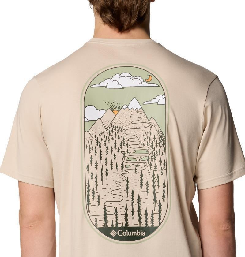 Rockaway River Graphic SS Tee - Mens - dark stone / winding wonder 1