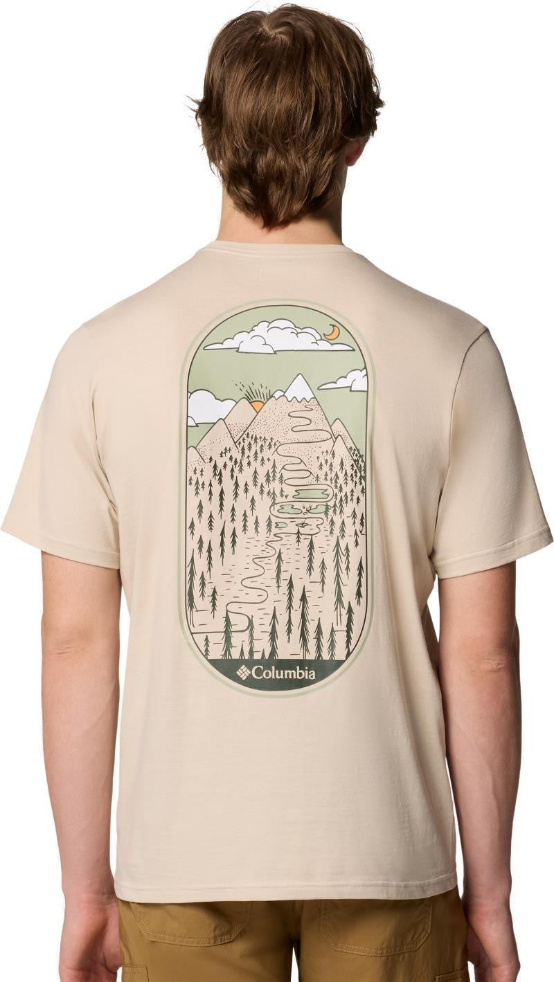 Rockaway River Graphic SS Tee - Mens - dark stone / winding wonder 1